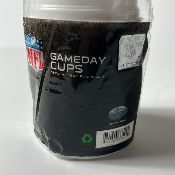 NFL Houston Texans 18-Count Gameday Plastic Cups – 18 oz – New Sealed - Picture 5 of 6